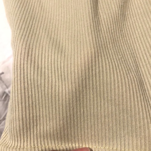 Sage green one shoulder bodycon dress - Picture 2 of 3